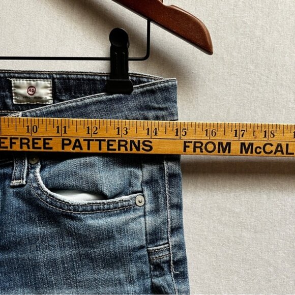 AG Adriano Goldschmied Beau Slouchy Skinny Blue Denim Jeans Sz 26R - Picture 9 of 12